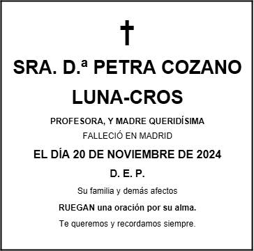 Ejemplo esquela religiosa